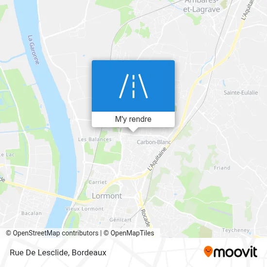 Rue De Lesclide plan