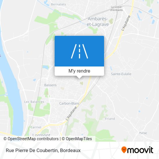 Rue Pierre De Coubertin plan