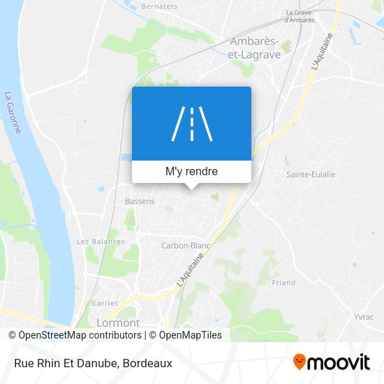 Rue Rhin Et Danube plan