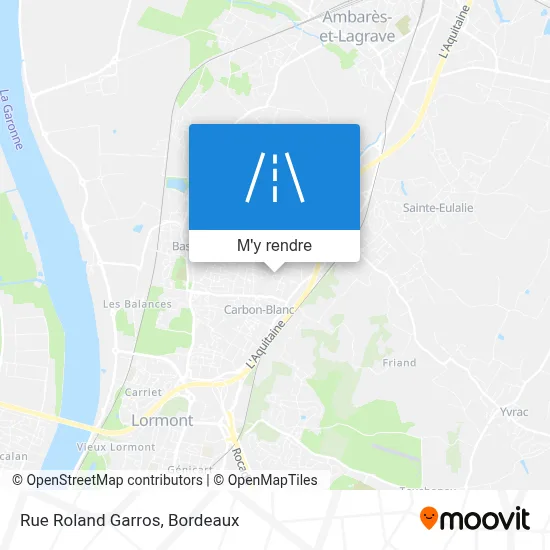 Rue Roland Garros plan