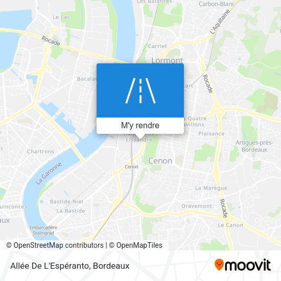Allée De L'Espéranto plan