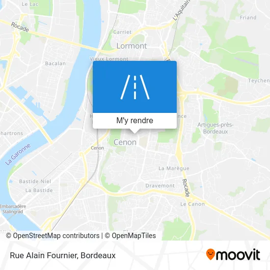 Rue Alain Fournier plan