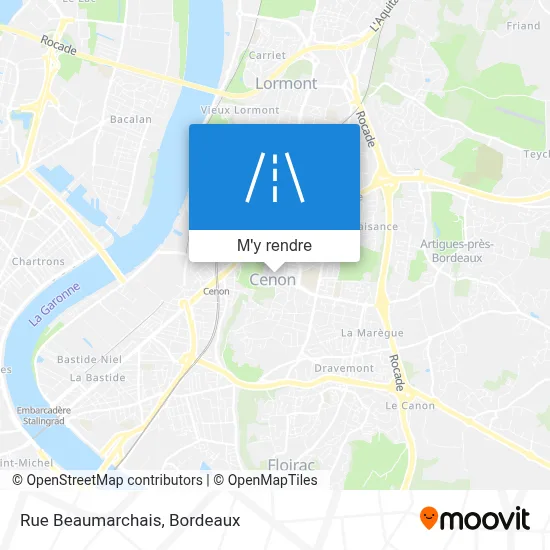 Rue Beaumarchais plan