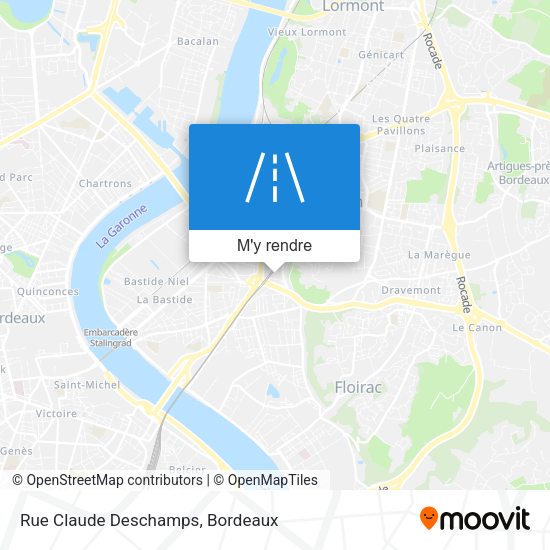Rue Claude Deschamps plan