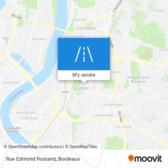 Rue Edmond Rostand plan