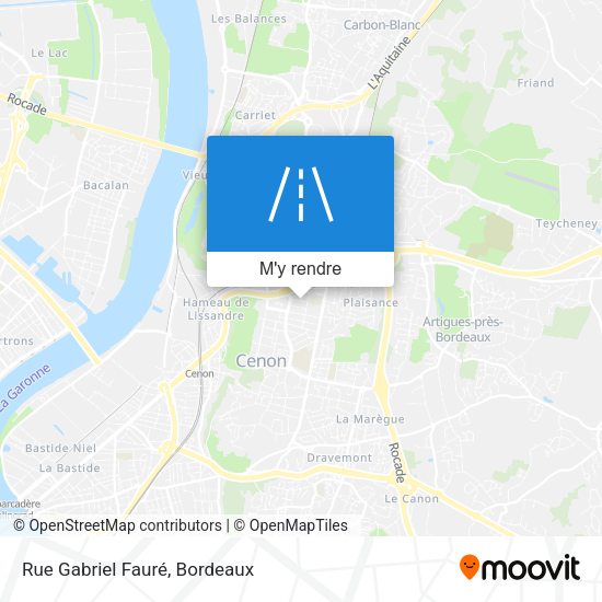 Rue Gabriel Fauré plan