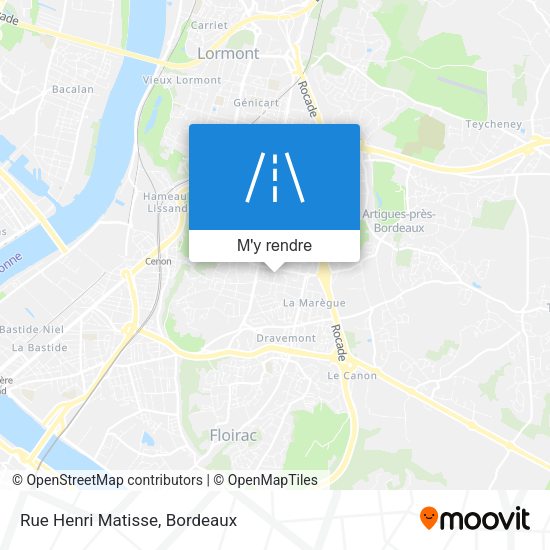 Rue Henri Matisse plan