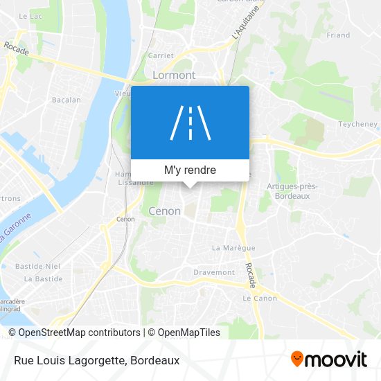 Rue Louis Lagorgette plan