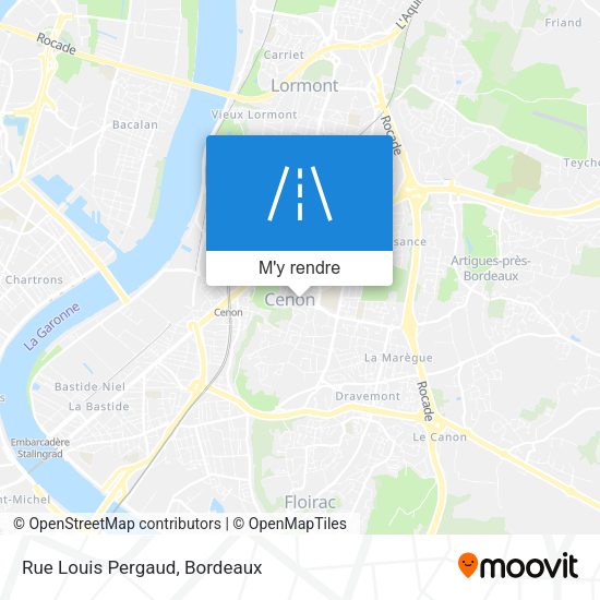 Rue Louis Pergaud plan
