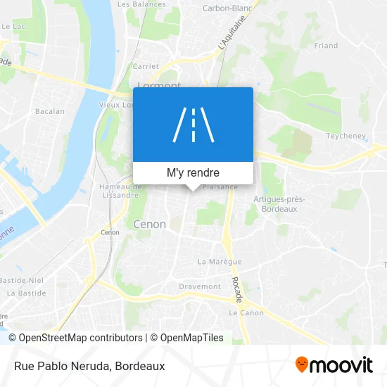 Rue Pablo Neruda plan