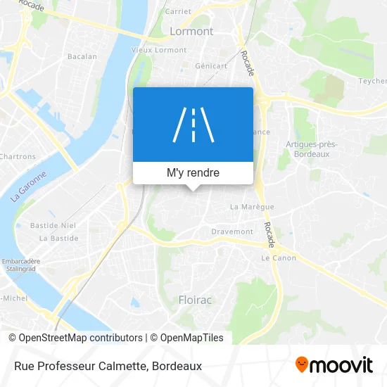 Rue Professeur Calmette plan