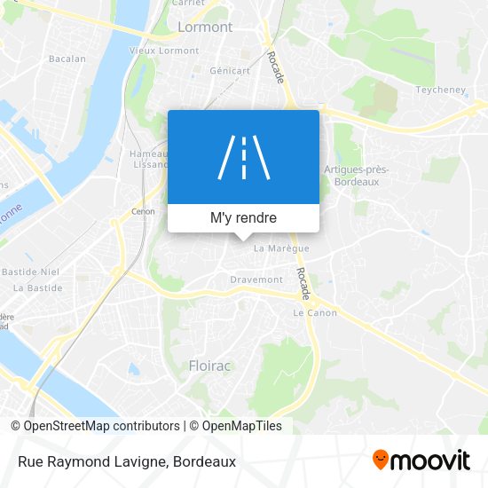 Rue Raymond Lavigne plan