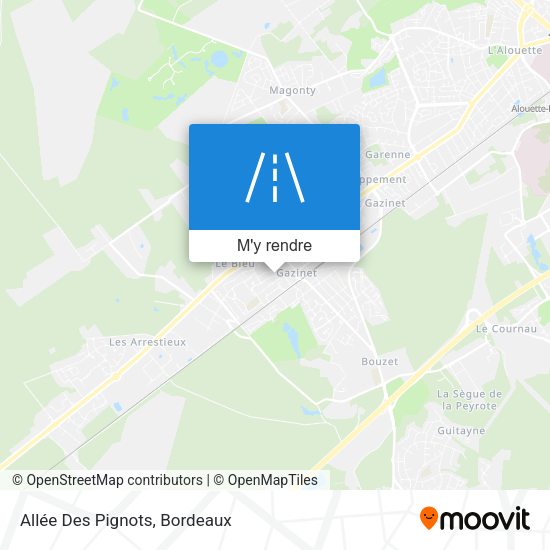 Allée Des Pignots plan