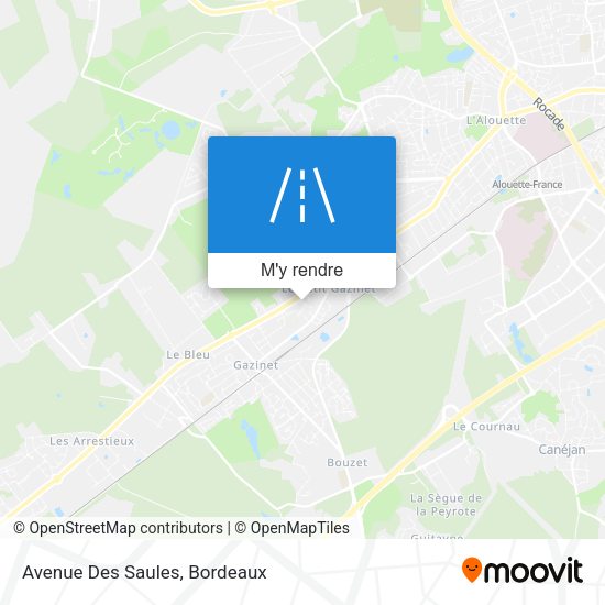 Avenue Des Saules plan