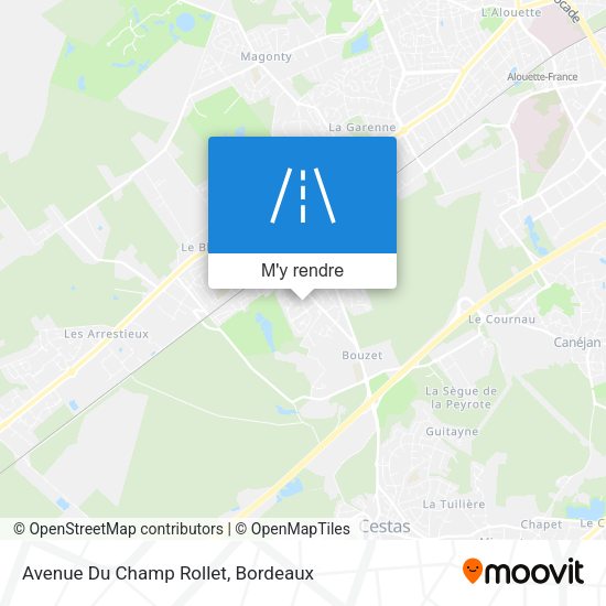Avenue Du Champ Rollet plan
