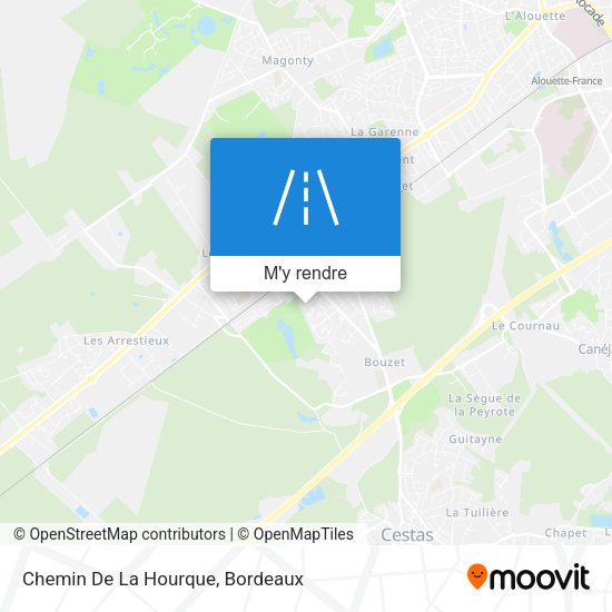 Chemin De La Hourque plan