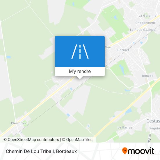 Chemin De Lou Tribail plan