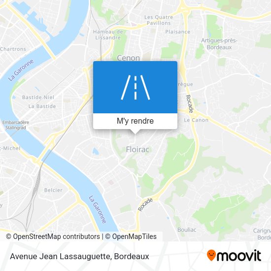 Avenue Jean Lassauguette plan