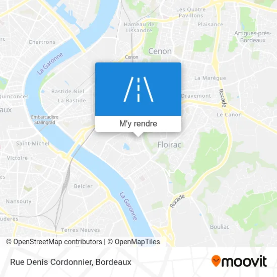 Rue Denis Cordonnier plan