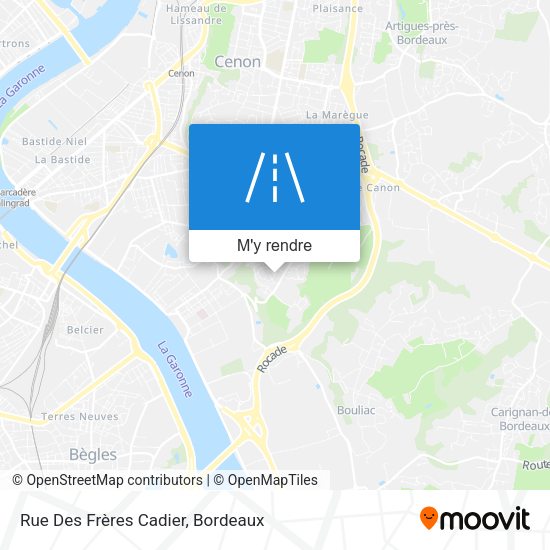 Rue Des Frères Cadier plan