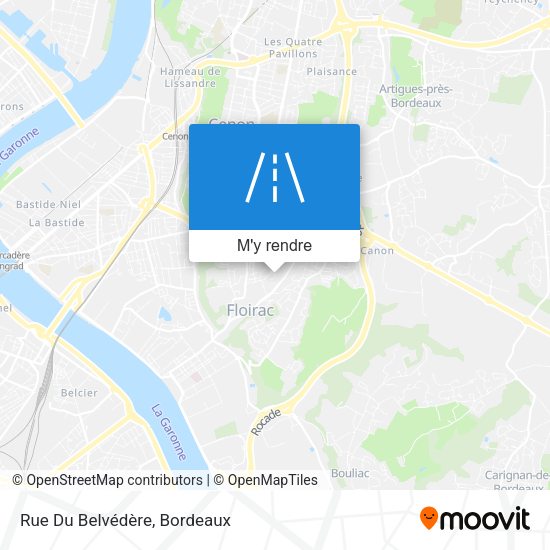 Rue Du Belvédère plan