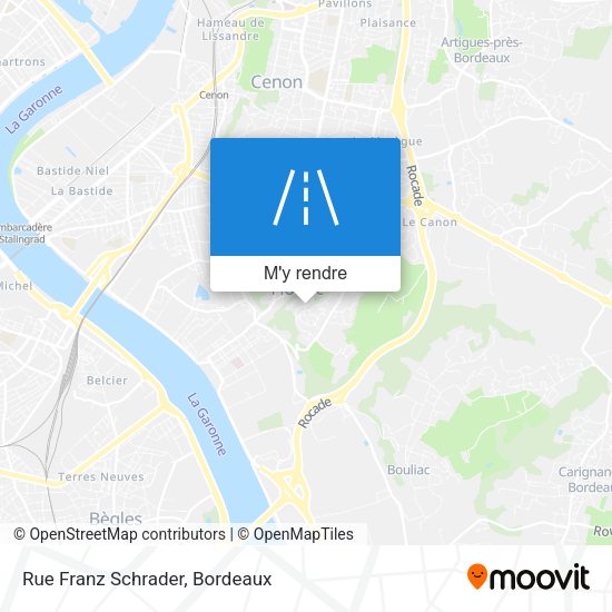 Rue Franz Schrader plan
