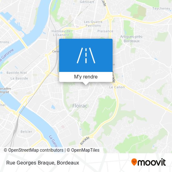 Rue Georges Braque plan