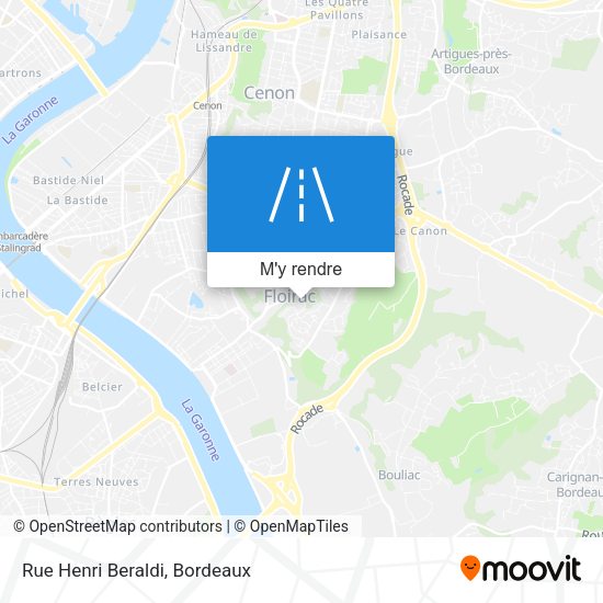 Rue Henri Beraldi plan