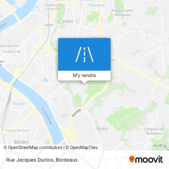 Rue Jacques Duclos plan