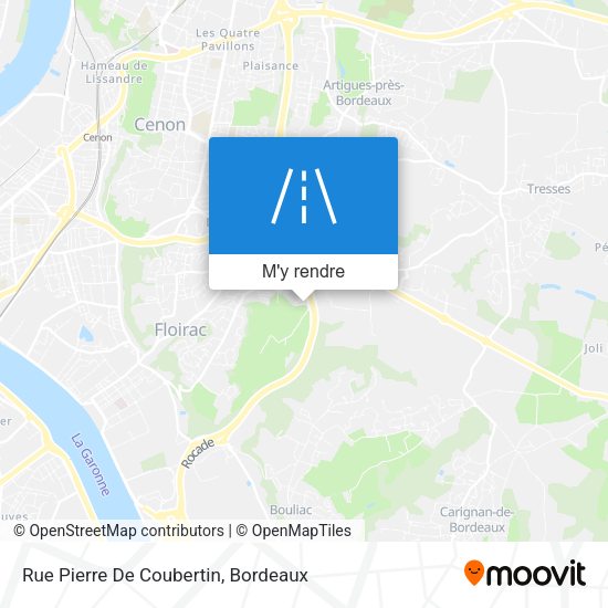 Rue Pierre De Coubertin plan