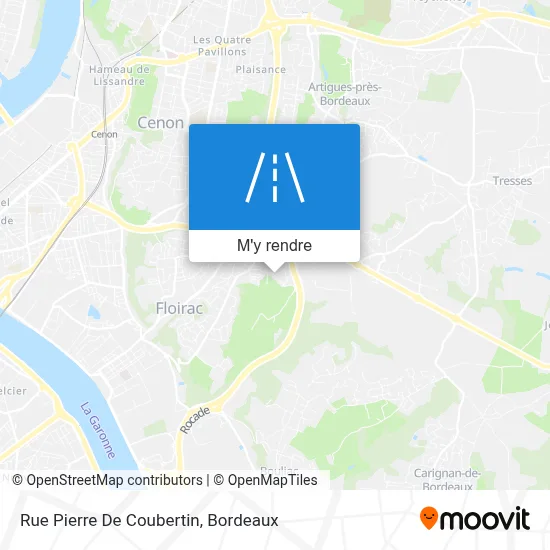 Rue Pierre De Coubertin plan