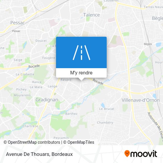Avenue De Thouars plan