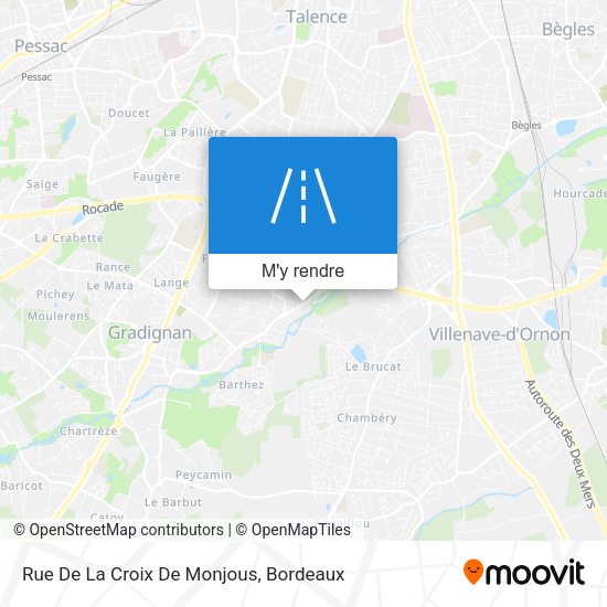 Rue De La Croix De Monjous plan