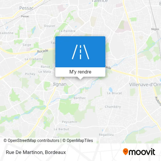 Rue De Martinon plan