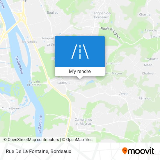 Rue De La Fontaine plan