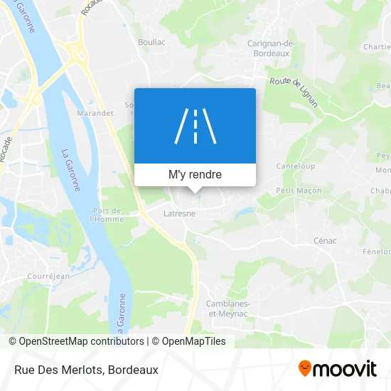 Rue Des Merlots plan