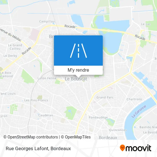 Rue Georges Lafont plan