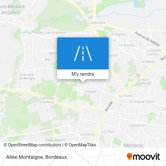 Allée Montaigne plan