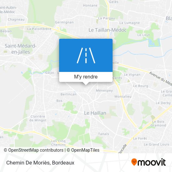 Chemin De Moriès plan
