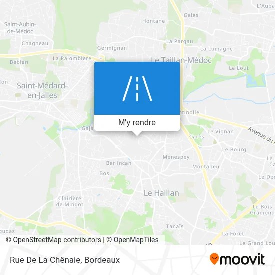 Rue De La Chênaie plan