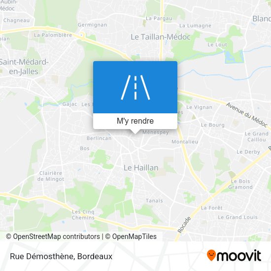 Rue Démosthène plan