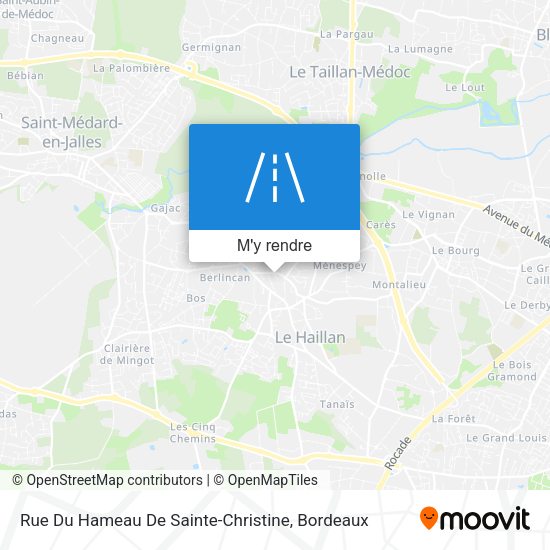 Rue Du Hameau De Sainte-Christine plan