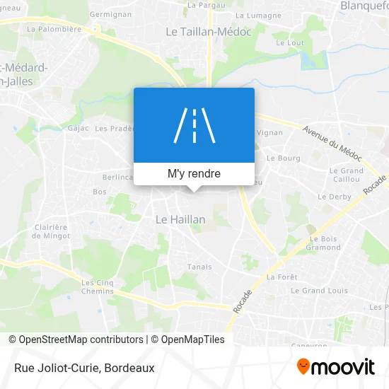 Rue Joliot-Curie plan