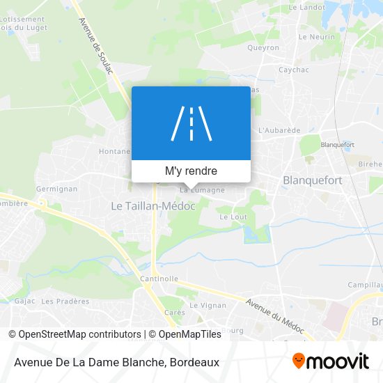 Avenue De La Dame Blanche plan