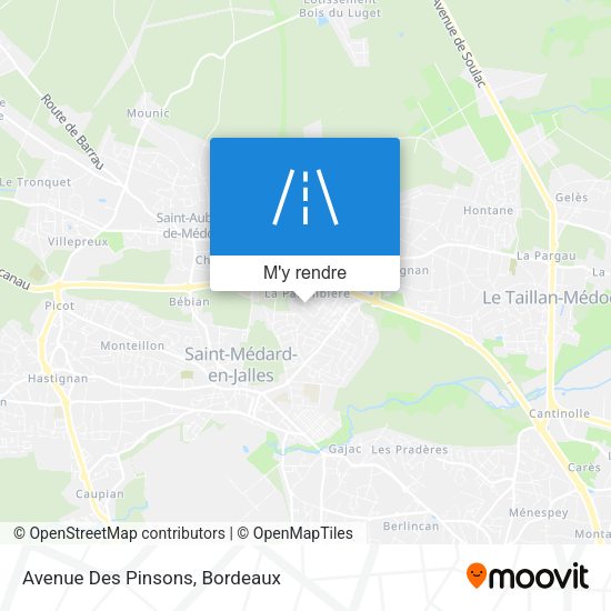 Avenue Des Pinsons plan