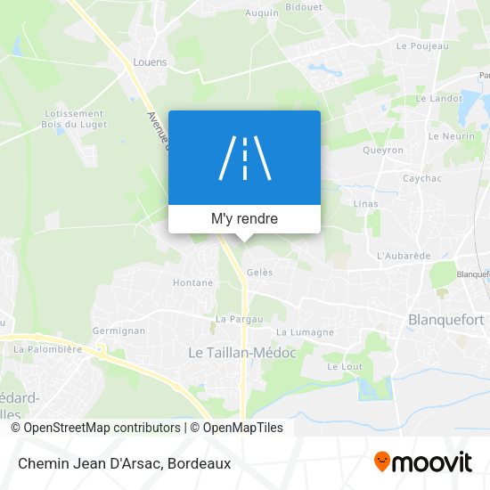 Chemin Jean D'Arsac plan