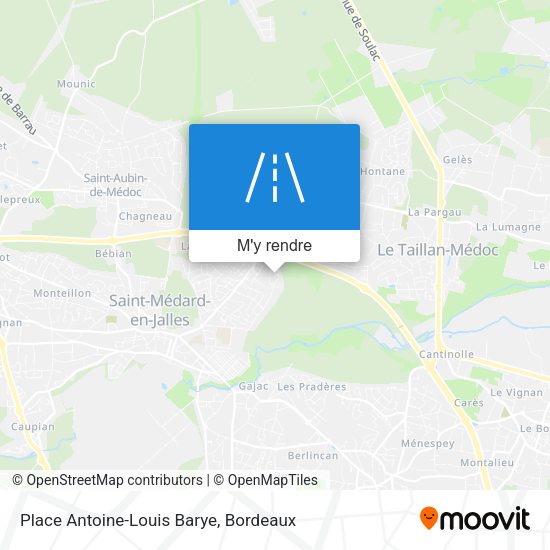 Place Antoine-Louis Barye plan