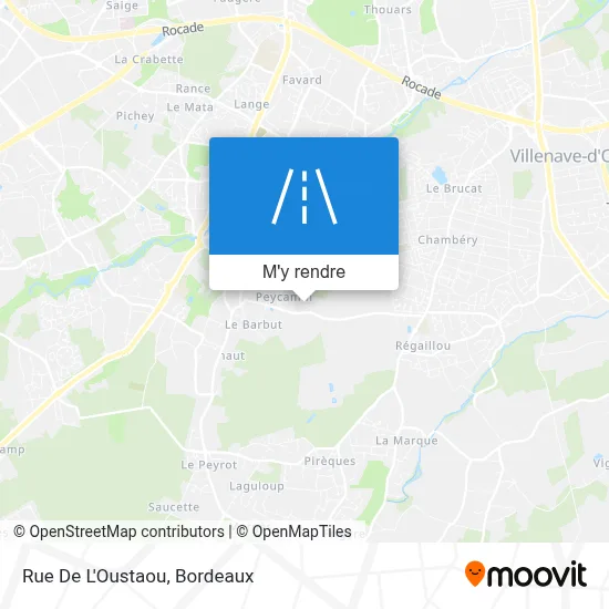 Rue De L'Oustaou plan