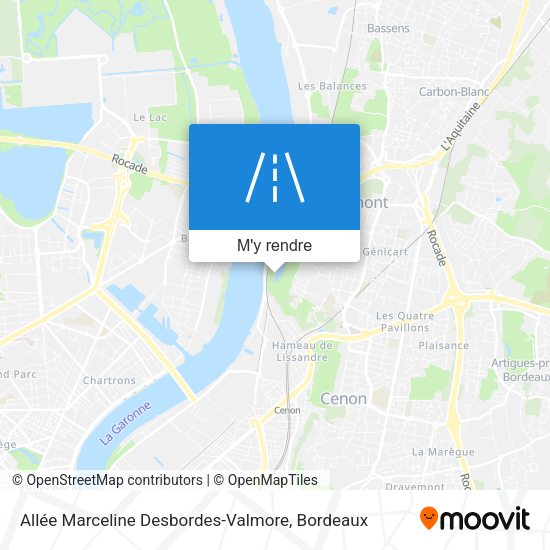 Allée Marceline Desbordes-Valmore plan