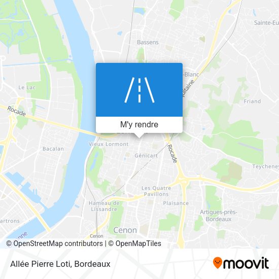 Allée Pierre Loti plan